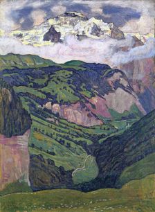 The Jungfrau seen from Isenfluh, 1902. Creator: Hodler, Ferdinand (1853-1918)