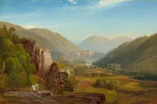 The Juniata, Evening, 1864. Creator: Thomas Moran