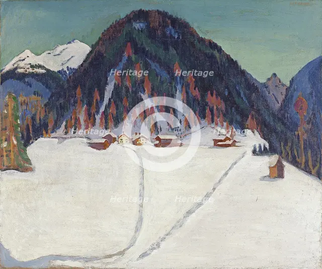 The Junkerboden under Snow, ca 1936-1938. Artist: Kirchner, Ernst Ludwig (1880-1938)