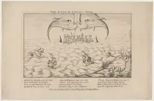 The Junto in a Bowl Dish, February 11, 1781., February 11, 1781. Creator: Anon