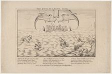 The Junto in a Bowl Dish, February 11, 1781., February 11, 1781. Creator: Anon