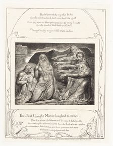 The Just Upright Man is laughed to scorn 1825. Creator: William Blake