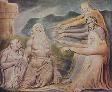 The Just Upright Man Is Laughed To Scorn c1825, (1947). Artist: William Blake