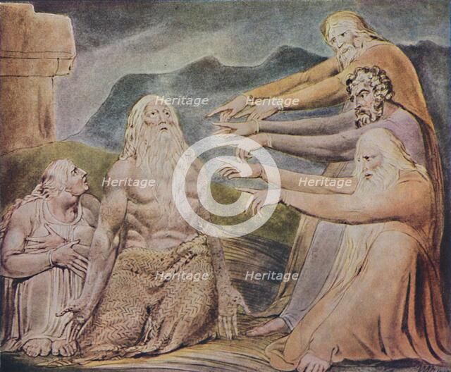 'The Just Upright Man Is Laughed To Scorn', c1825, (1947). Artist: William Blake.