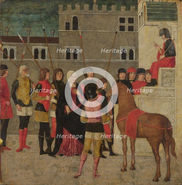 The Justice of Trajan, Between 1475 and 1500. Artist: Italian master  