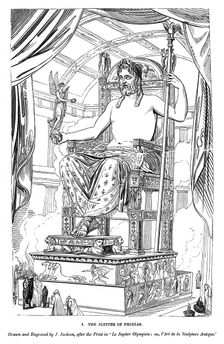 The Jupiter of Phidias, 1843. Artist: J Jackson