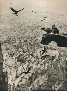 The Jackdaws of Chartres 1917. Artist: George Marples