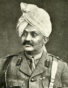 The Jam Sahib of Nawanagar (Prince Rantjitsinhji)... First World War, January 1915, (c1920). Creator: Vandyk