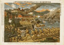 The Japanese army occupied Habalofsk [i.e.Khabarovsk], Amur Fleet surrendered, c1919. Creator: Unknown