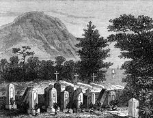 The Japanese Cemetery of Iruma, 1874. Creator: Unknown