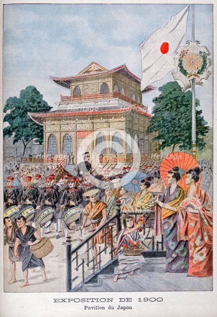 The Japanese pavilion at the Universal Exhibition of 1900, Paris, 1900. Artist: Unknown