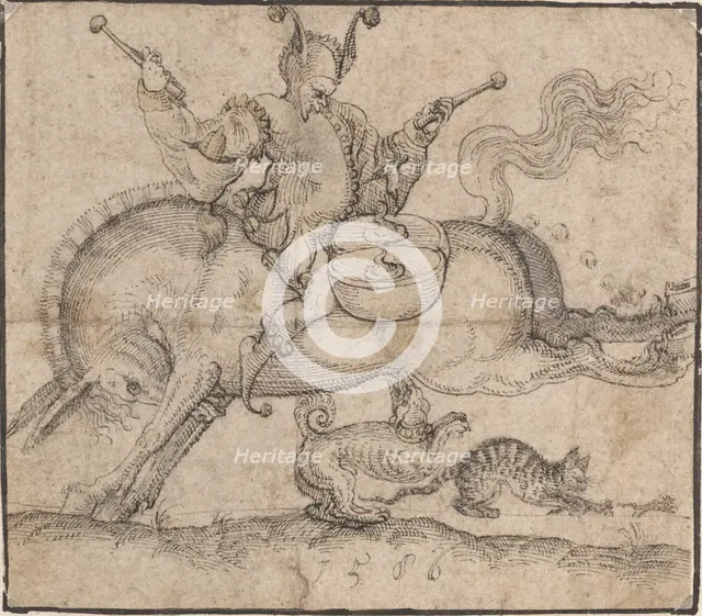 The Jester, 1586. Creator: Jost Ammon.