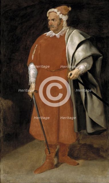 The Jester Barbarroja, c1634. Creator: Diego Velasquez.
