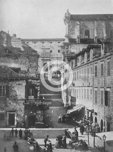 'The Jesuits' Church and the Military Hospital, Ragusa', 1913. Artist: Unknown.