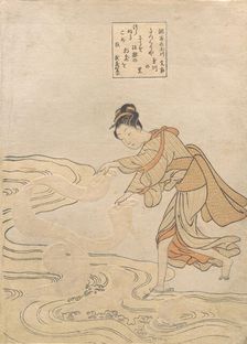 The Jewel River at Chofu (Chofu no Tamagawa), ca. 1768., ca. 1768. Creator: Suzuki Harunobu