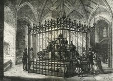 The Jewels as they were displayed in the Wakefield Tower about 1875 1962. Creator: Frank Watkins