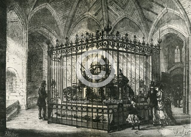 'The Jewels as they were displayed in the Wakefield Tower about 1875', 1962. Creator: Frank Watkins.