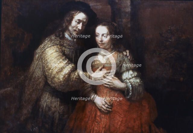 'The Jewish Bride', (The Loving Couple), 1667. Artist: Rembrandt Harmensz van Rijn    