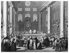 The Jewish Feast of Purim or Cots 1712 (19th century).Artist: James Gardner