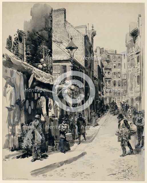 The Jewish Quarter, Boston, 1899. 