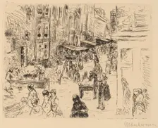 The Jewish Quarter in Amsterdam, 1906. Creator: Max Liebermann