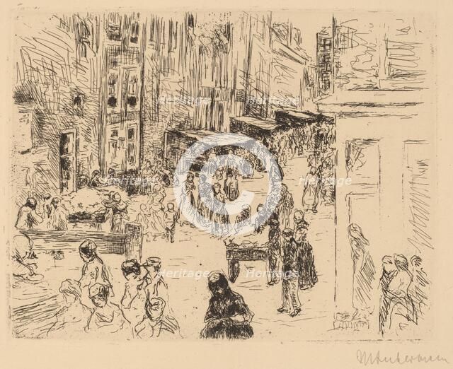 The Jewish Quarter in Amsterdam, 1906. Creator: Max Liebermann.