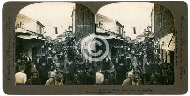 The Jewish quarter, Smyrna, Greece, 1900s.Artist: ME Wright