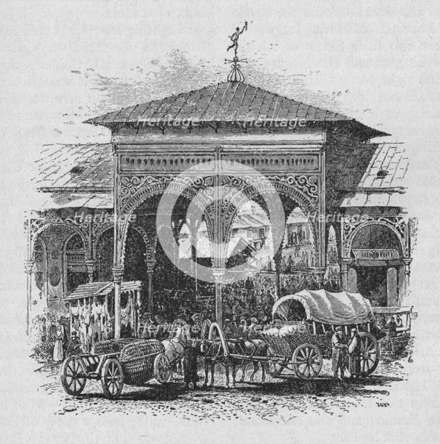 'The Jews' Market, Warsaw', 1902. Artist: Jatt.