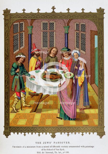 'The Jews' Passover', 15th century. Artist: Unknown
