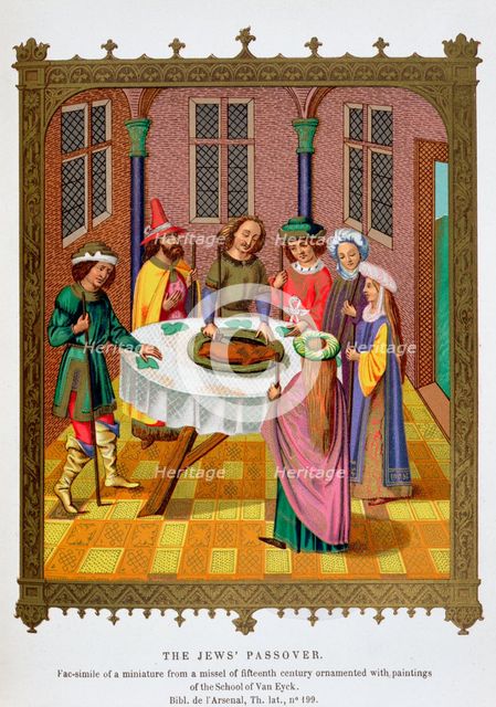 'The Jews' Passover', 15th century. Creator: Unknown.