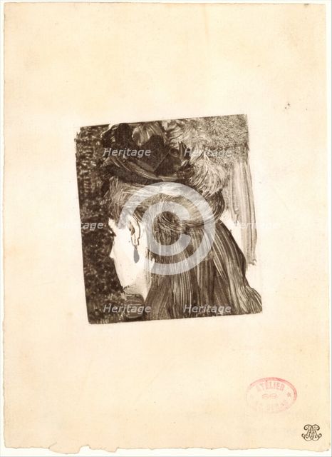 The Jet Earring, 1876-77. Creator: Edgar Degas.