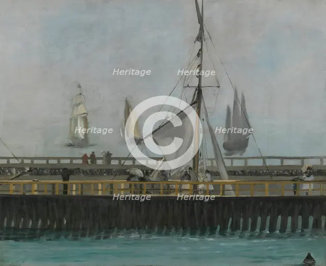 The jetty of Boulogne-sur-Mer, 1868. Artist: Manet, Édouard (1832-1883)