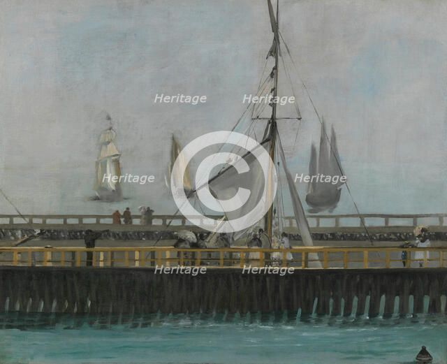 The jetty of Boulogne-sur-Mer, 1868. Artist: Manet, Édouard (1832-1883)
