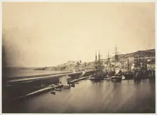 The Jetty at Sète, 1857. Creator: Gustave Le Gray