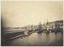 The Jetty at Sète, 1857. Creator: Gustave Le Gray