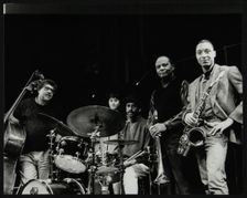 The JJ Johnson Quintet at the Hertfordshire Jazz Festival, St Albans Arena, 4 May 1993: Rufus Reid Creator: Denis Williams