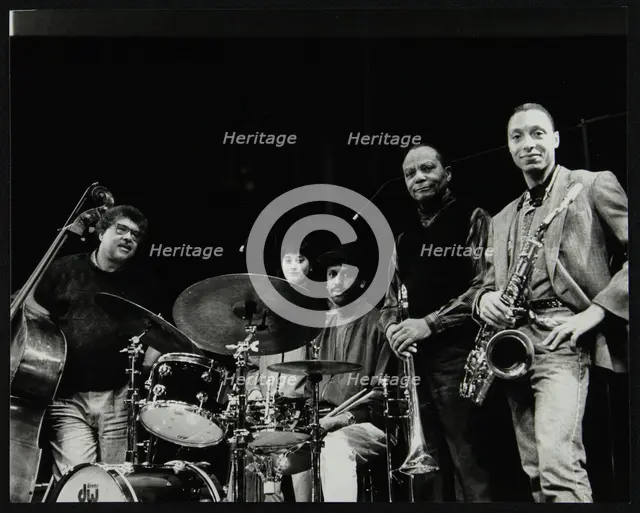 The JJ Johnson Quintet at the Hertfordshire Jazz Festival, St Albans Arena, 4 May 1993: Rufus Reid  Creator: Denis Williams.