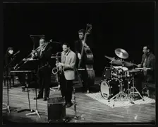 The JJ Johnson Quintet performing at the Hertfordshire Jazz Festival, St Albans Arena, 4 May 1993. Creator: Denis Williams