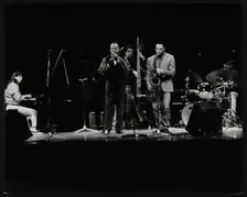 The JJ Johnson Quintet performing at the Hertfordshire Jazz Festival, St Albans Arena, 4 May 1993: Creator: Denis Williams
