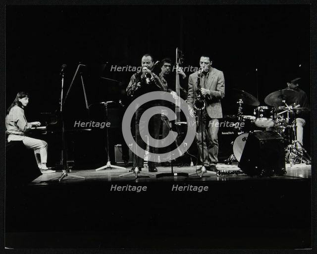 The JJ Johnson Quintet performing at the Hertfordshire Jazz Festival, St Albans Arena, 4 May 1993:  Artist: Denis Williams