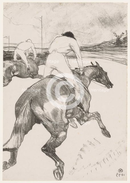 The Jockey, 1899. Creator: Henri de Toulouse-Lautrec (French, 1864-1901).