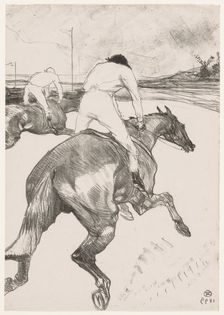 The Jockey, 1899. Creator: Henri de Toulouse-Lautrec (French, 1864-1901)