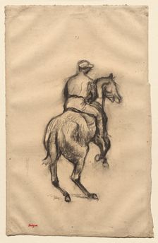 The Jockey, c. 1885-1900. Creator: Edgar Degas (French, 1834-1917)