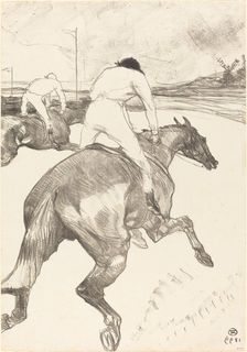 The Jockey (Le jockey), 1899. Creator: Henri de Toulouse-Lautrec