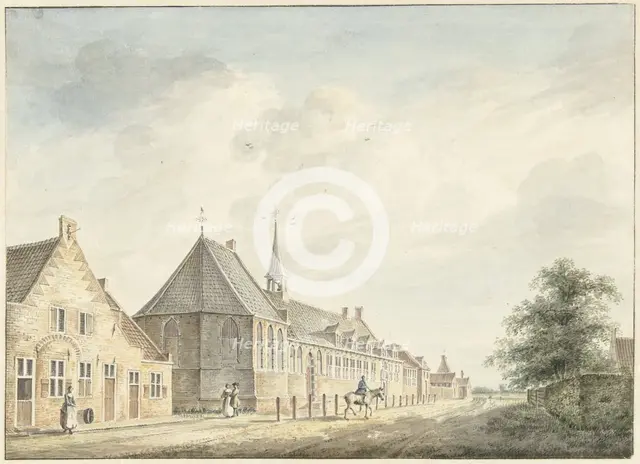 The Jobs-Gasthuis in Utrecht, 1745-1795. Creator: Jacobus Versteegen.