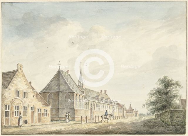 The Jobs-Gasthuis in Utrecht, 1745-1795. Creator: Jacobus Versteegen.