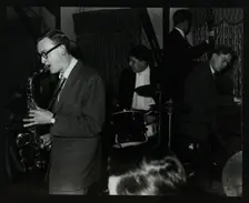The John Cox Trio and Derek Humble playing at the Civic Restaurant, Bristol, 1955. Creator: Denis Williams