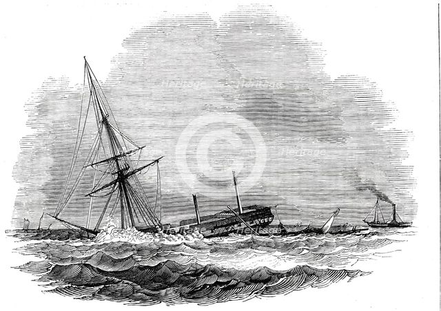 The John O'Gaunt "settling down", 1844. Creator: Unknown.