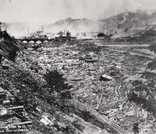 The Johnstown Flood disaster, Pennsylvania, USA, 31 May, 1889. Creator: Unknown