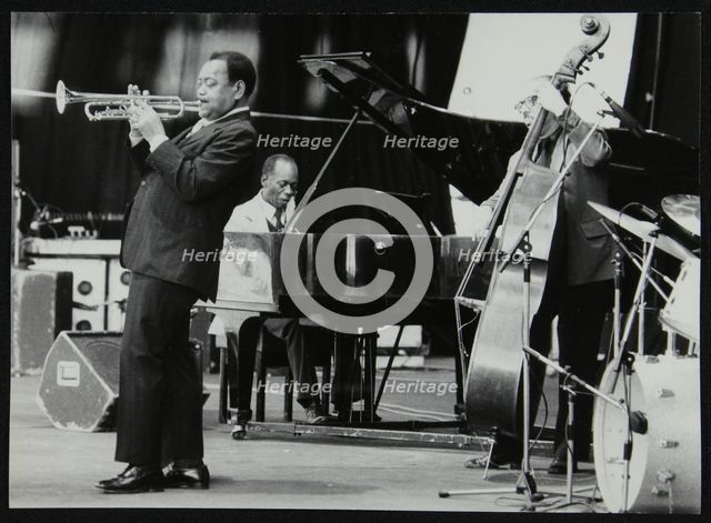 The Jonah Jones Quartet and Hank Jones, Newport Jazz Festival, Ayresome Park, Middlesbrough, 1978. Creator: Denis Williams.